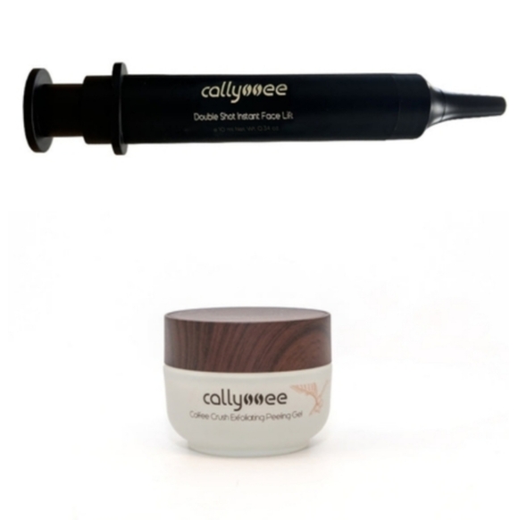 Callyssee Other - Callyssee Skincare Set Double Shot Instant Face lift & Coffee Crush Peeling Gel